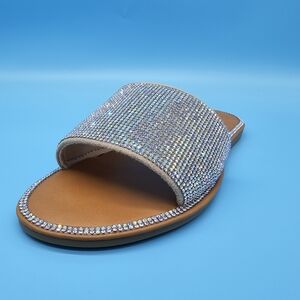 Women's Rhinestone Slide Sandals